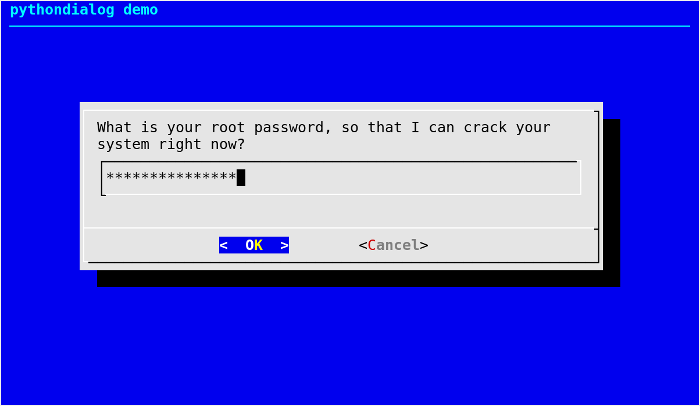 passwordbox dialog box